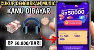 Cukup Dengan Mendengar Musik Saja Kamu Bisa Mendapat Uang