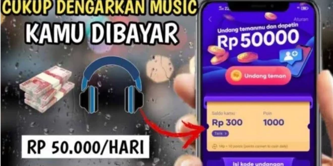 Cukup Dengan Mendengar Musik Saja Kamu Bisa Mendapat Uang